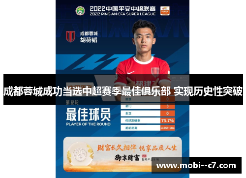 成都蓉城成功当选中超赛季最佳俱乐部 实现历史性突破